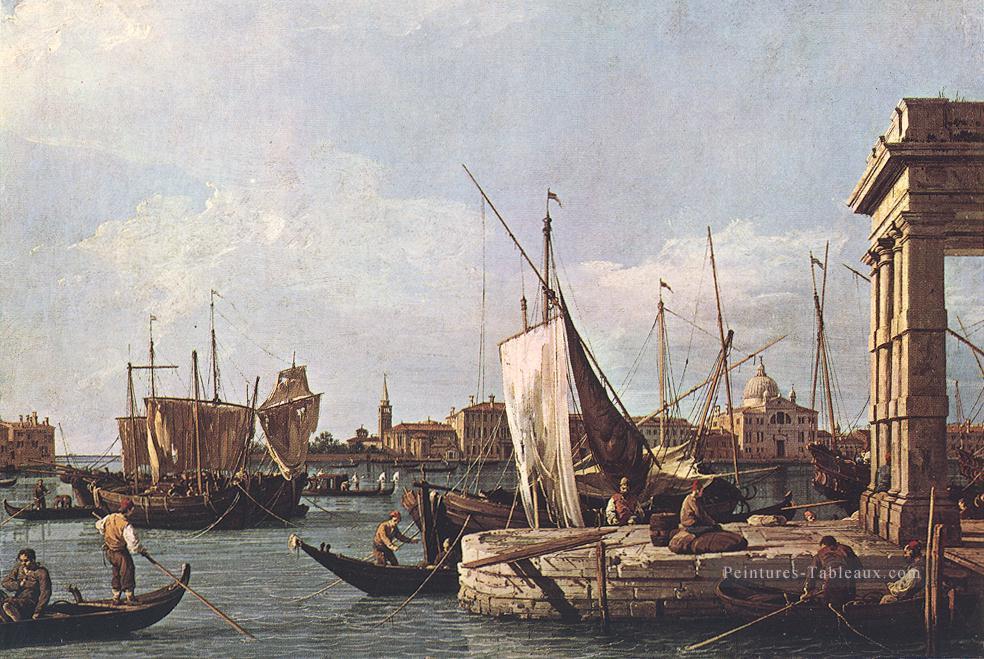 La punta della Dogana Point personnalisé Canaletto Peintures à l'huile